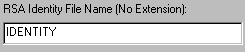 RSA Identity File Name